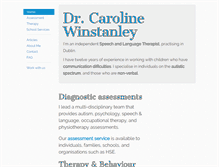 Tablet Screenshot of carolinewinstanley.com